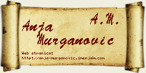 Anja Murganović vizit kartica